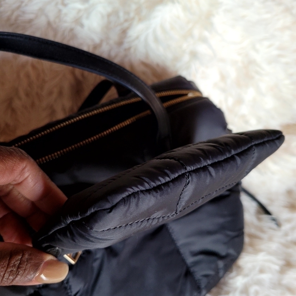 Furla Nylon Puffer Tote Black - Picture 6 of 14